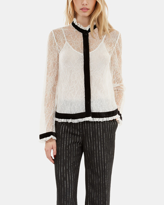 Chemise en dentelle &eacute;crue