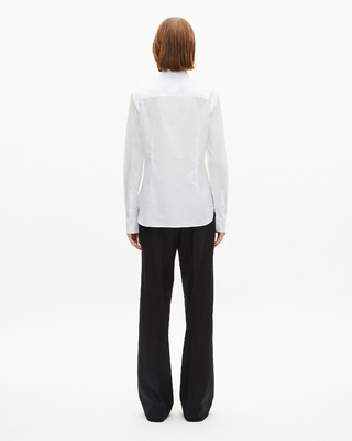 Chemise en popeline blanche