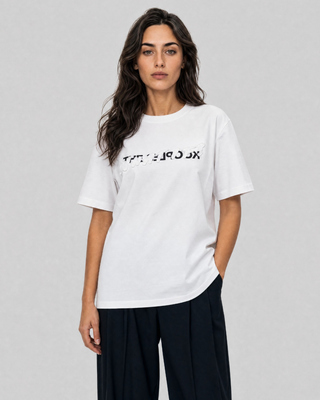 T-shirt What If blanc mixte