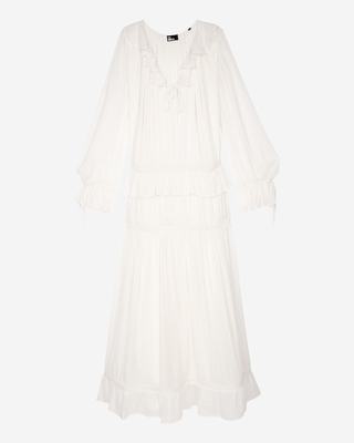 Robe col lavali&egrave;re &eacute;crue