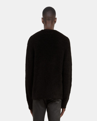 Pull en laine et mohair noir
