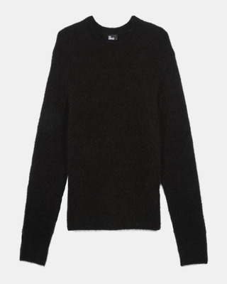 Pull en laine et mohair noir