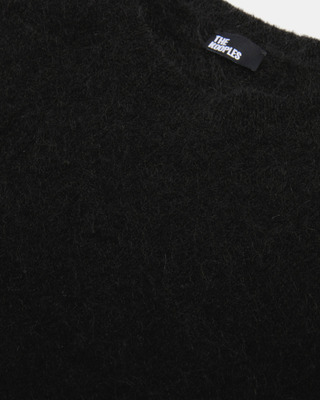 Pull en laine et mohair noir