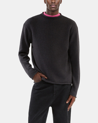 Pull en laine gris