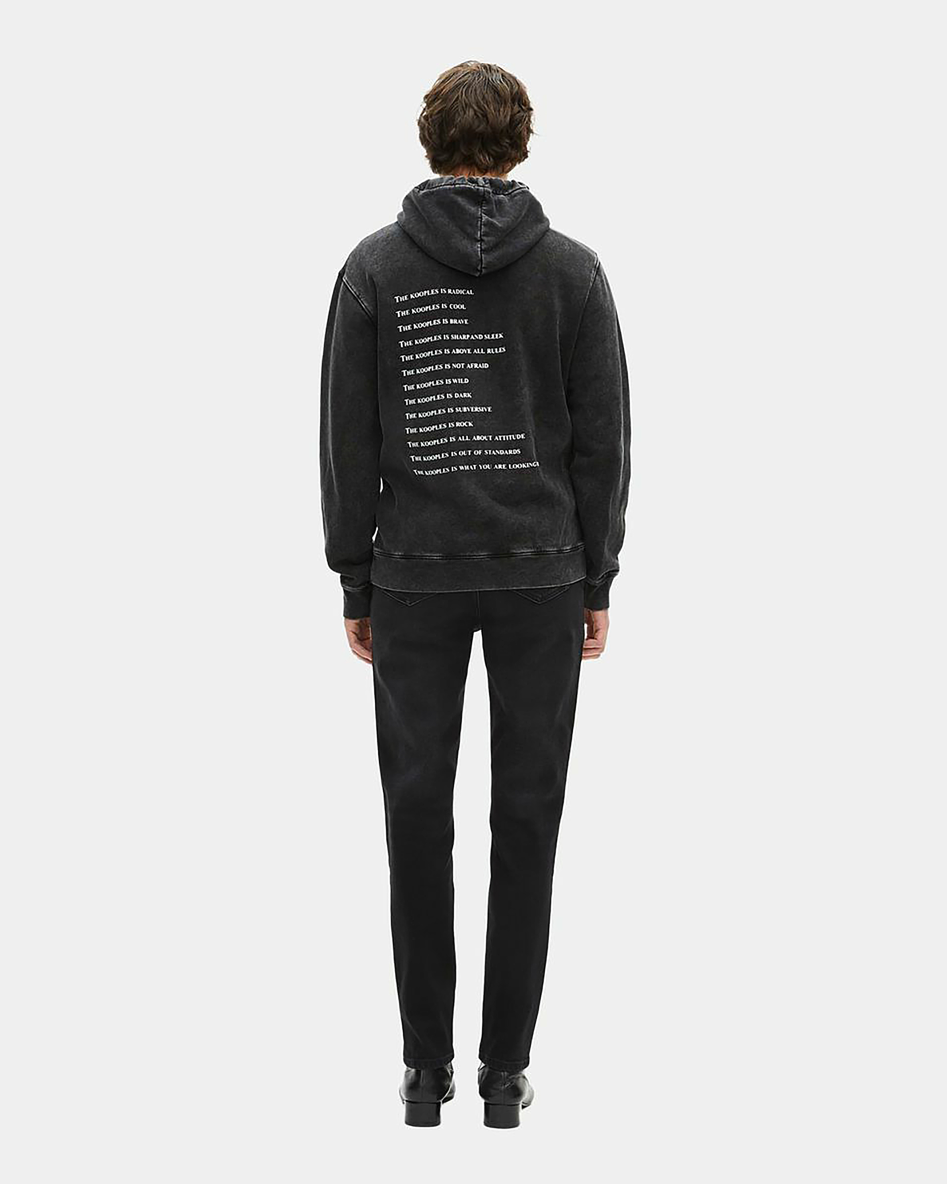 Sweatshirt à capuche What is noir