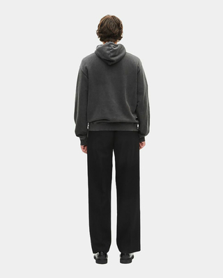 Sweatshirt &agrave; capuche et s&eacute;rigraphie noir