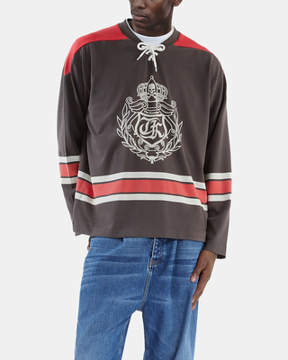 Sweatshirt avec blason noir