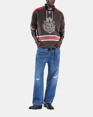 Sweatshirt avec blason noir