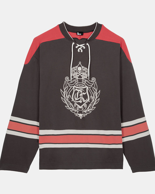 Sweatshirt avec blason noir