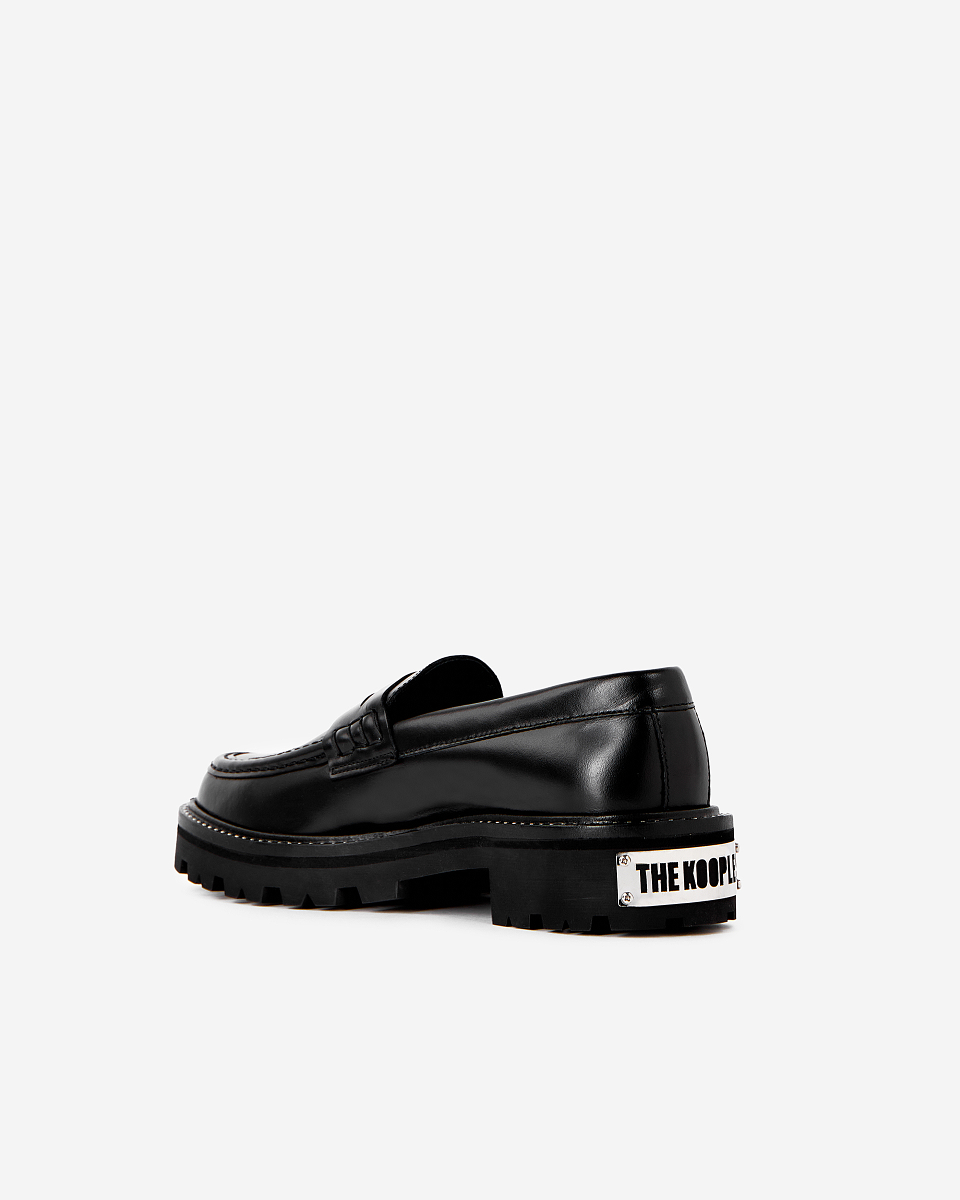 Mocassins en cuir noirs