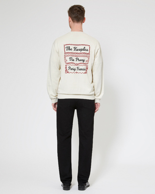Sweatshirt avec s&eacute;rigraphie Via Prony beige