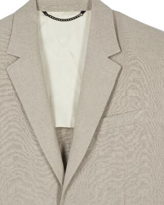 Veste de costume en lin beige