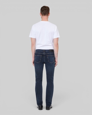 Jean slim bleu fonc&eacute;