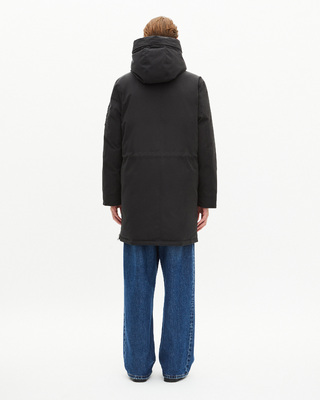 Parka &agrave; traitement d&eacute;perlant grise