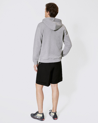 Sweatshirt zipp&eacute; avec s&eacute;rigraphie noir