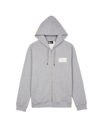 Sweatshirt zipp&eacute; avec s&eacute;rigraphie noir