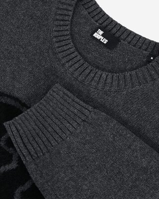 Pull t&ecirc;te de mort gris clair