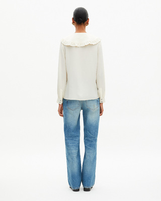 Chemise en soie &eacute;crue