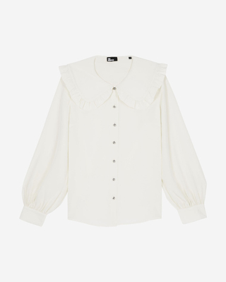 Chemise en soie &eacute;crue