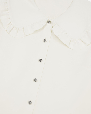 Chemise en soie &eacute;crue