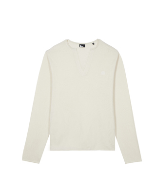 Pull col tunisien beige