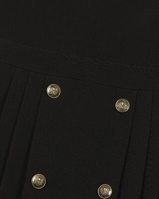 Robe courte dos crois&eacute; noire