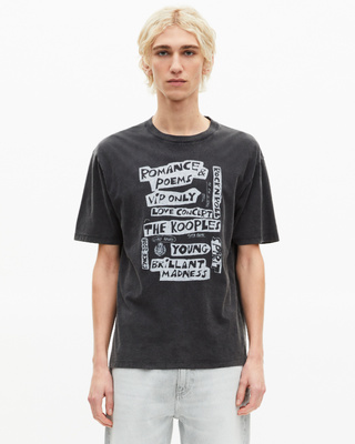 T-shirt avec s&eacute;rigraphie Romance Poems noir
