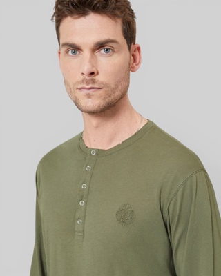 T-shirt manches longues vert