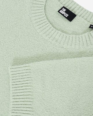 Pull manches courtes vert amande