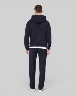 Sweatshirt &agrave; capuche avec logo marine