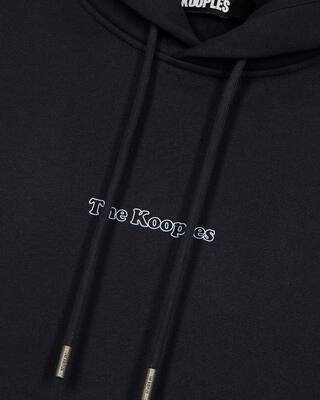Sweatshirt &agrave; capuche avec logo marine