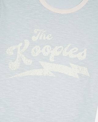 T-shirt avec s&eacute;rigraphie bleu clair