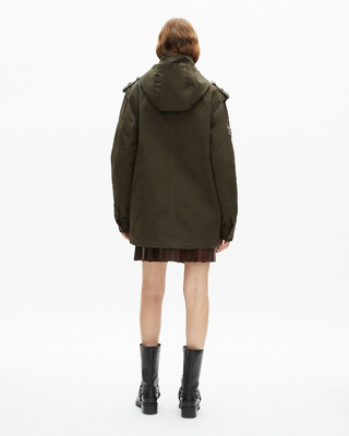 Parka &agrave; capuche kaki