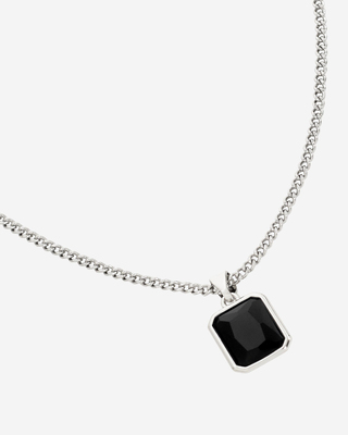 Collier avec pendentif argent&eacute;