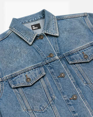 Blaue Jeansjacke