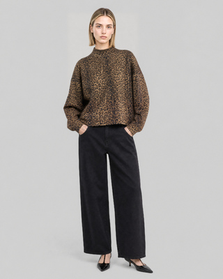 Sweatshirt mit Leopardenmuster