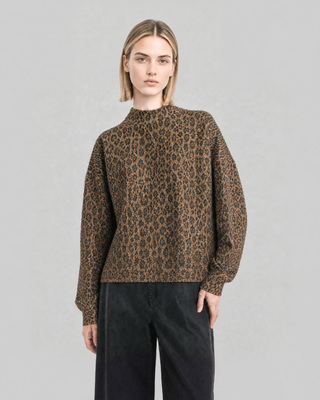 Sweatshirt mit Leopardenmuster