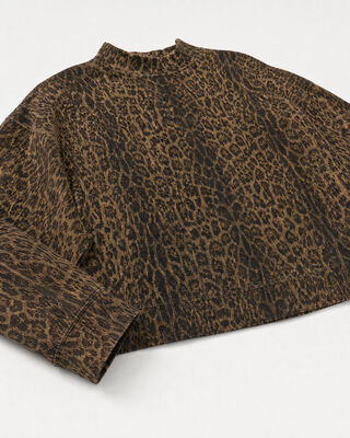 Sweatshirt mit Leopardenmuster