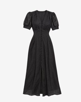 Schwarzes langes Kleid