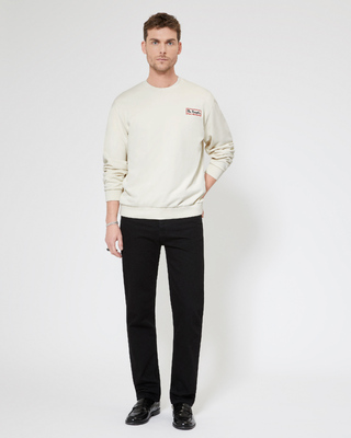 Sweatshirt mit Siebdruck Via Prony beige