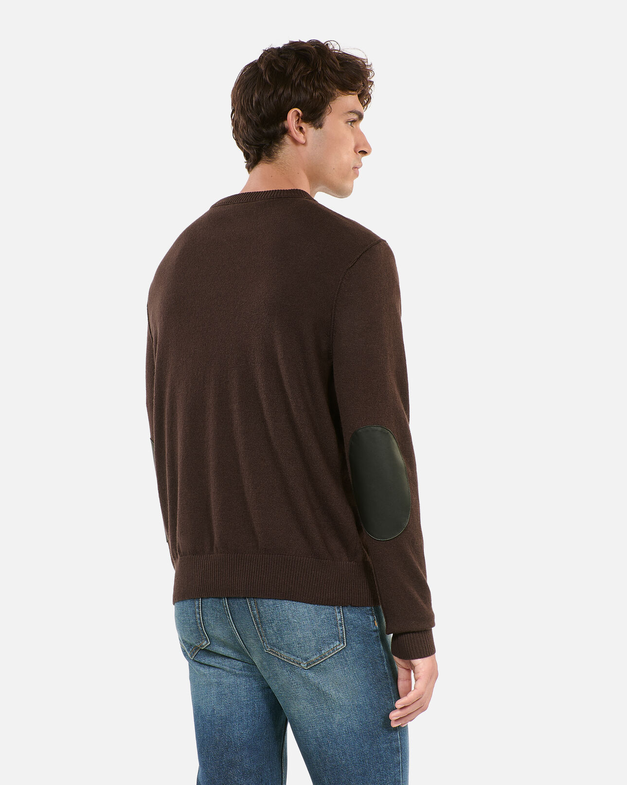 The Kooples HERREN DARK BROWN brauner wollpullover