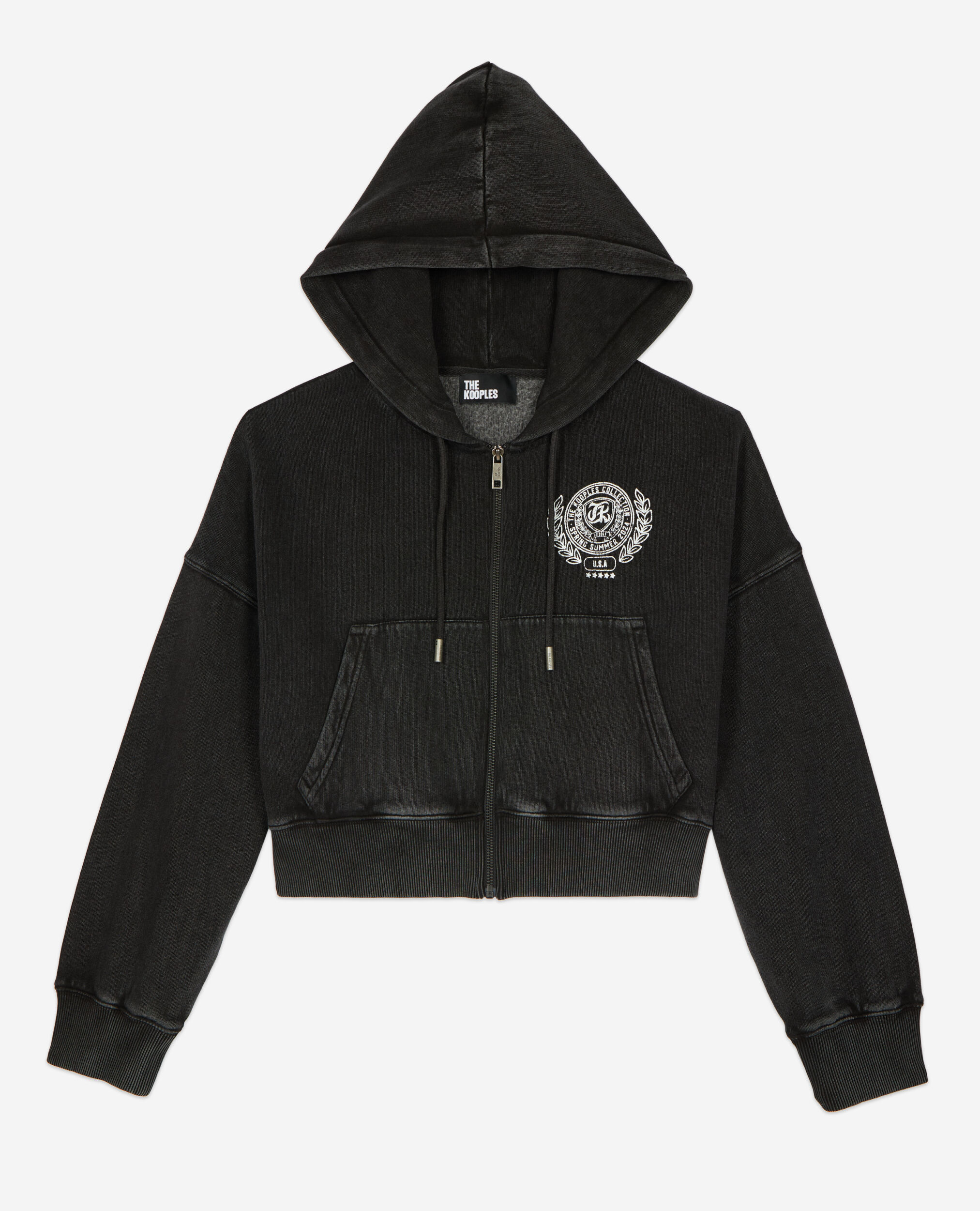 Black Blazon hoodie, BLACK WASHED, hi-res image number null