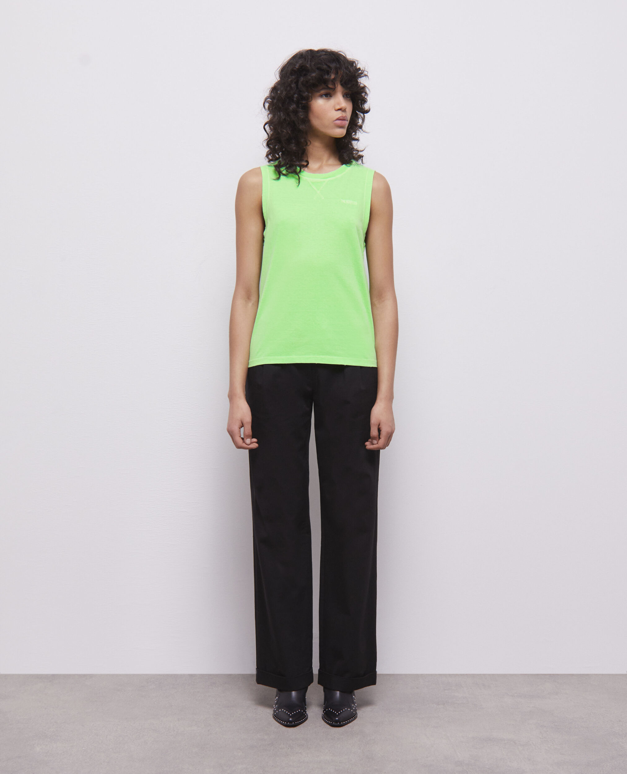 Tee shirt femme vert fluo best sale