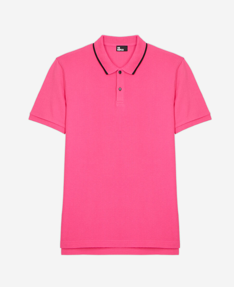 The Kooples H PINK pink polo shirt with logo