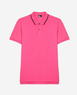The Kooples H PINK pink polo shirt with logo