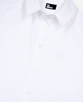 The Kooples FEMME WHITE chemise courte en popeline blanche