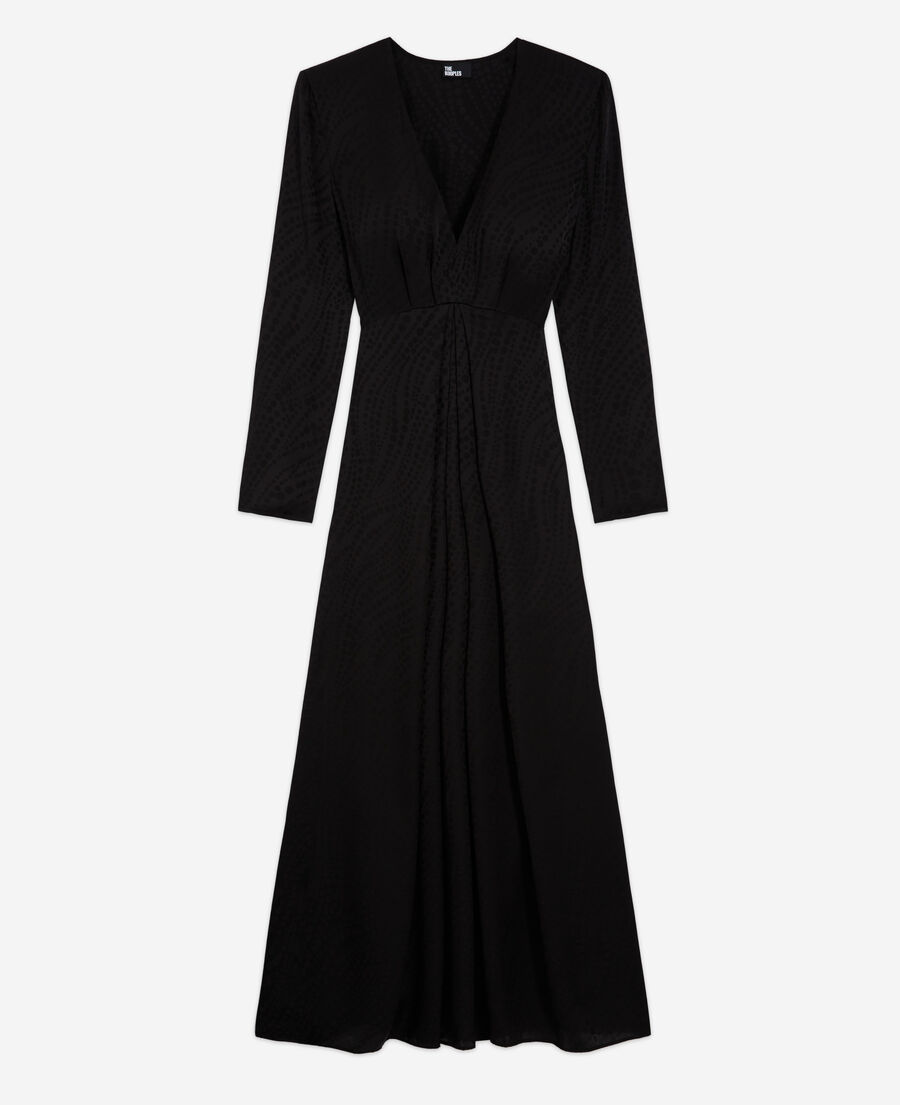 더 쿠플스 The Kooples Robe longue habillee,BLACK