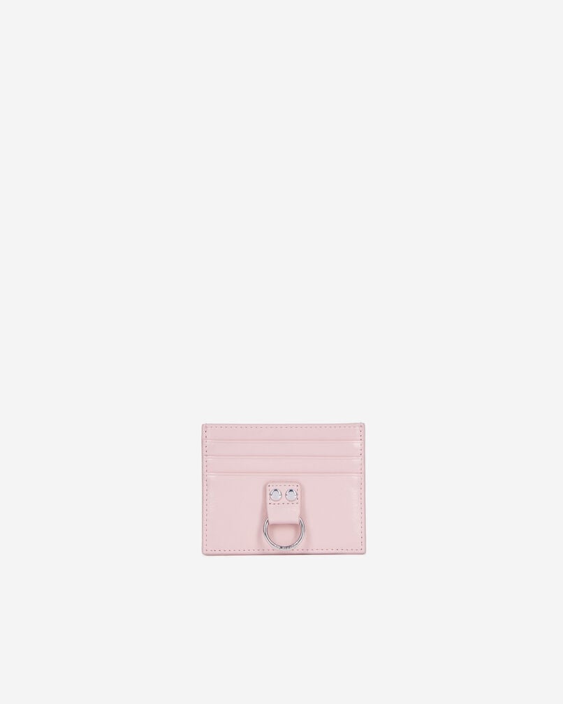 The Kooples WOMEN PINK amelia pink leather card case