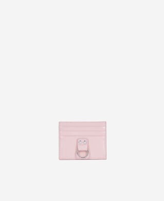 The Kooples MUJER PINK tarjetero de piel rosa amelia