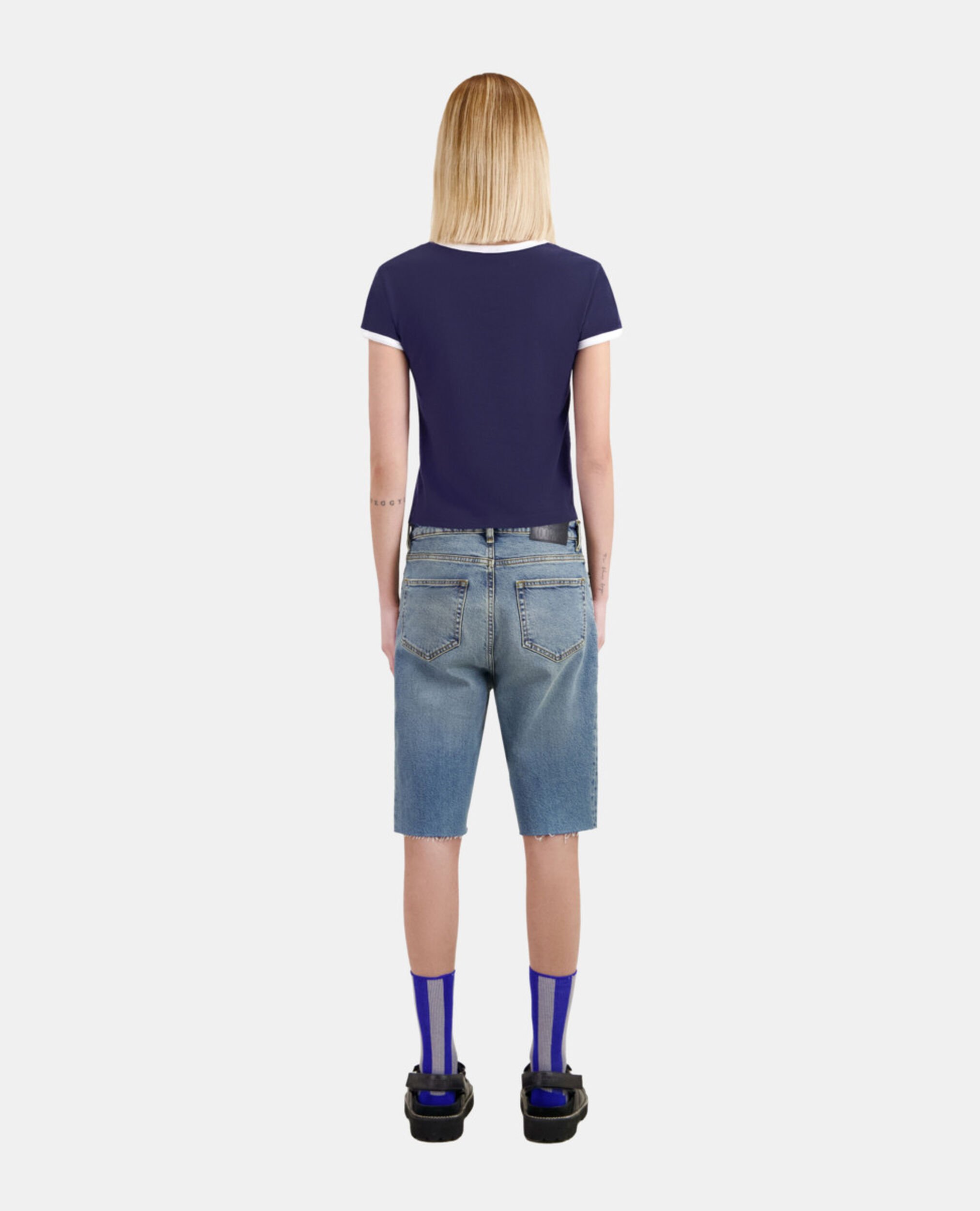 Navy blue t-shirt with Glendale serigraphy, WASHED NAVY, hi-res image number null